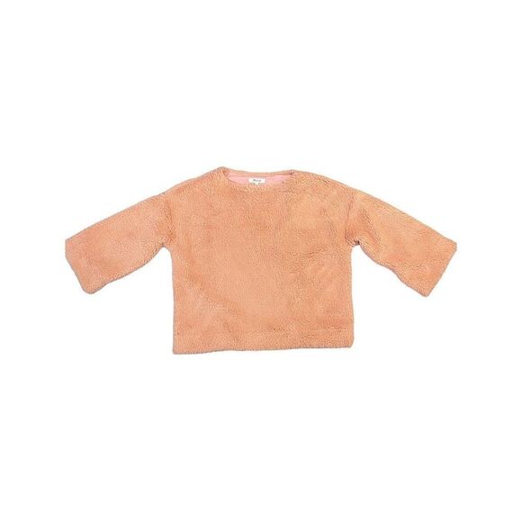 Madewell Superfurry Top Sweater Tinted Blush Pink Boxy Oversized Cozy Size Small - Picture 1 of 11